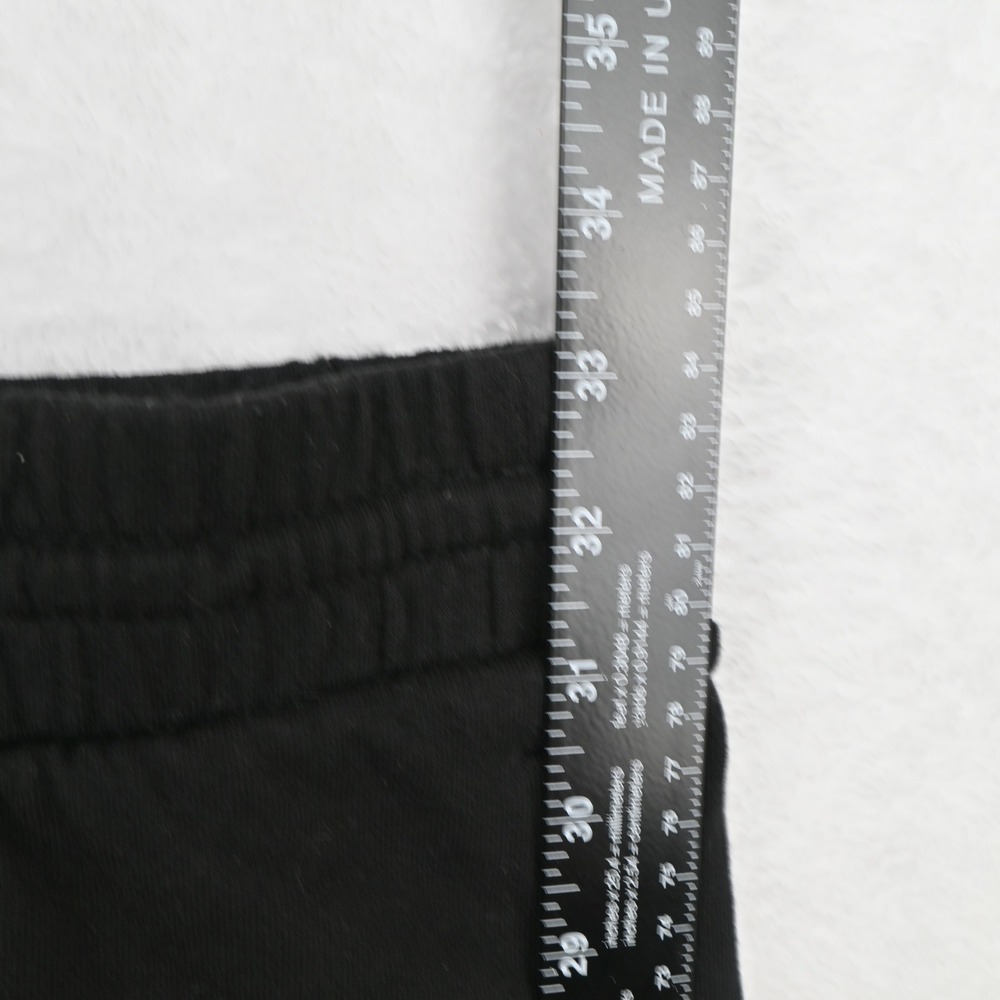 Sweat Shorts Women 2XL Black Elastic Drawstring Waist Pockets Casual Loungewear - Picture 6 of 6